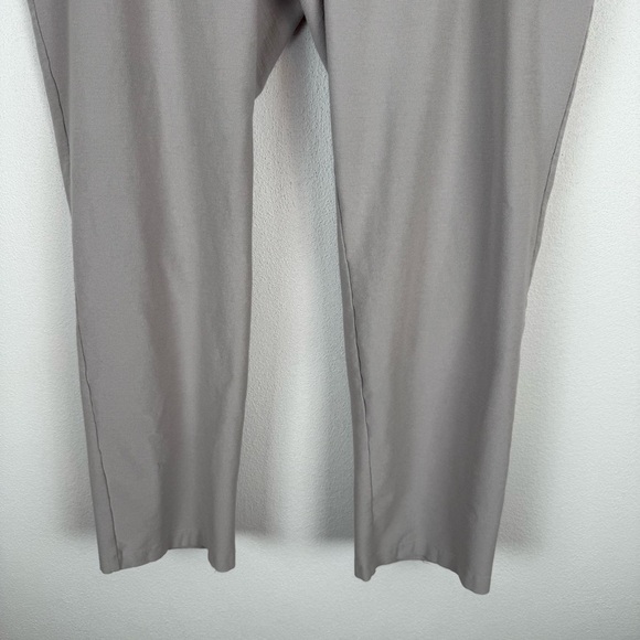 Eileen Fisher Stretch Crepe Knit Pull-On Straight Leg Pant Silver Grey XL - Picture 4 of 11